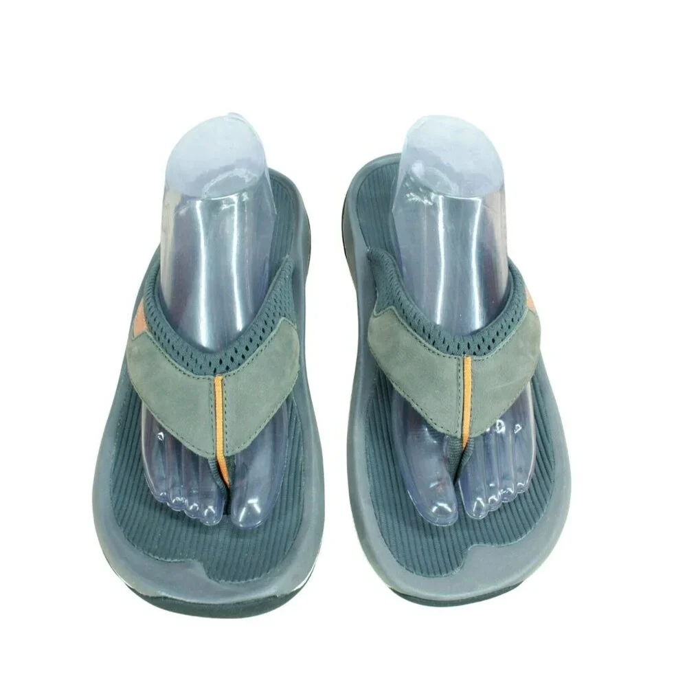 LL Bean Swift River Multicolor Leather Flip Flop Sports Sandals Size 10 M - Picture 5 of 9